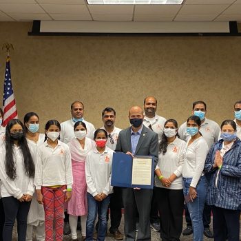 Representative Jacey Jetton presented a resolution recognizing Hindu Swayamsevak Sangh